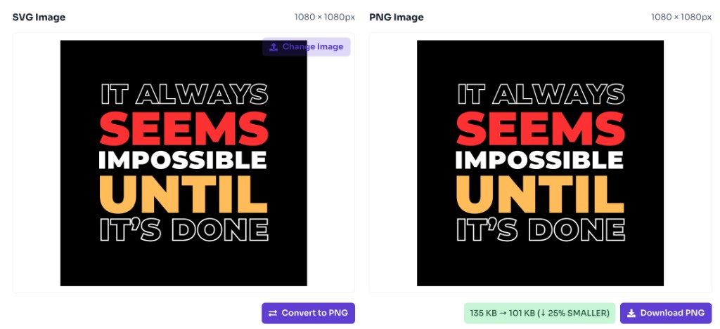 How to use this tool — Download PNG — SVG to PNG converter showing converted PNG preview and download button How to use this tool — Download PNG — SVG to PNG converter showing converted PNG preview and download button