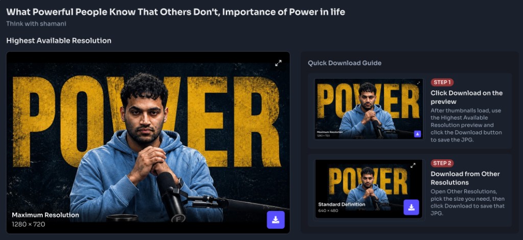 How to Use This YouTube Thumbnail Downloader? — Download the highest resolution — YouTube Thumbnail Downloader - highest resolution preview with Quick Download Guide How to Use This YouTube Thumbnail Downloader? — Download the highest resolution — YouTube Thumbnail Downloader - highest resolution preview with Quick Download Guide